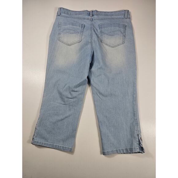 Gloria Vanderbilt all around slimming effect size 10 capris EGYPTIAN cotton ^ - Picture 2 of 7